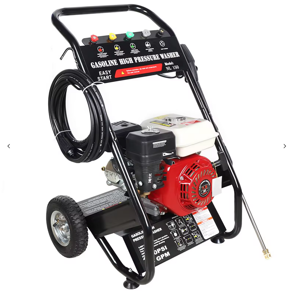 Hidrolimpiadora A Gasolina 3600 Psi / 250 Bares - Motor 4 Tiempo, 5 Boquillas | Calidad Profesional
