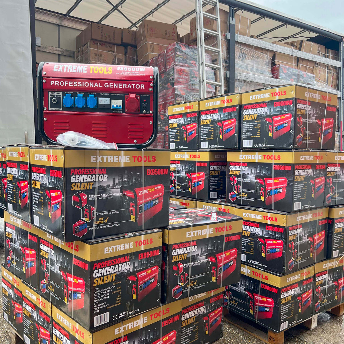 Generador a Gasolina 9500W ExtremeTools Trifásico potencia profesional