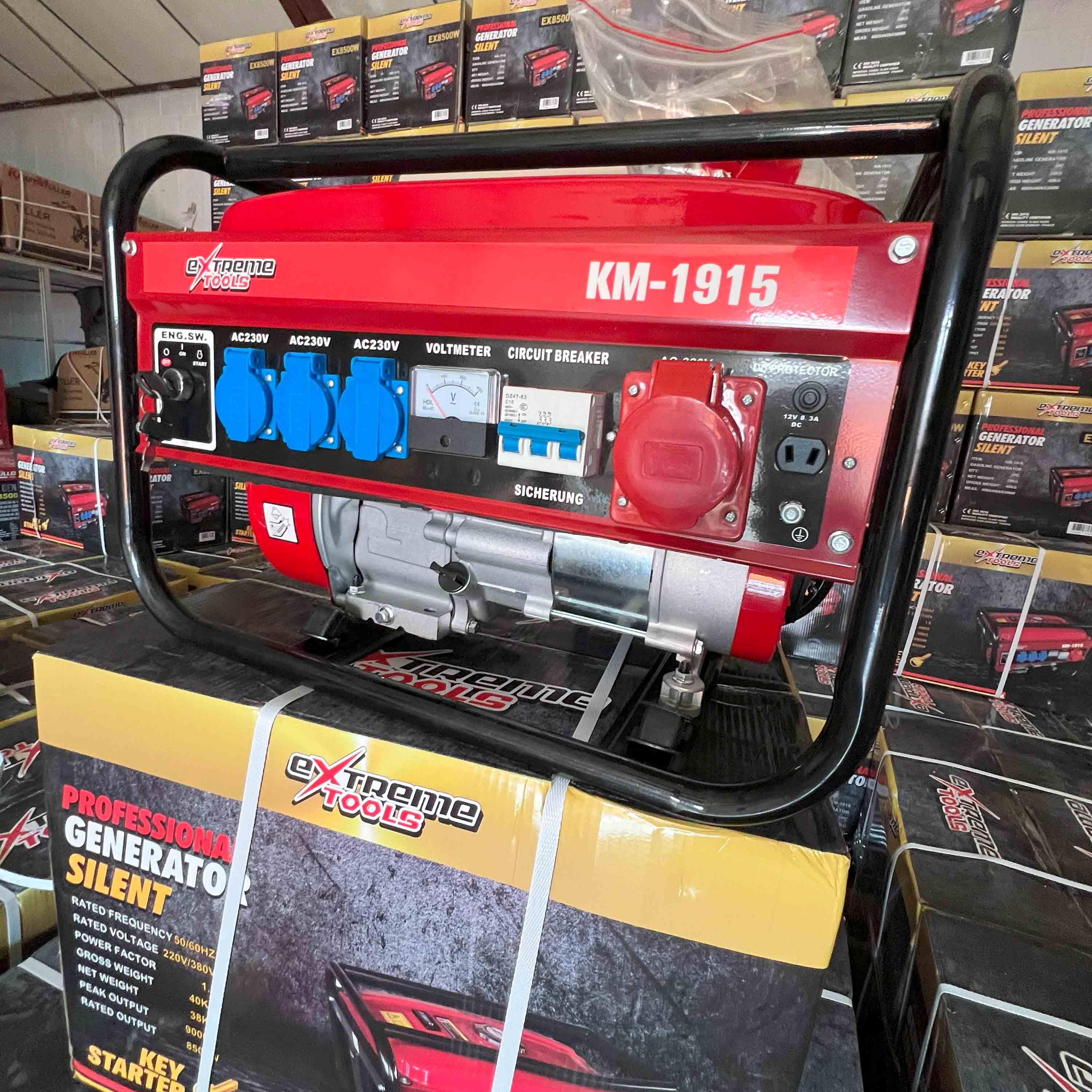 Generador a Gasolina 9500W ExtremeTools Trifásico | Alta Potencia Industrial