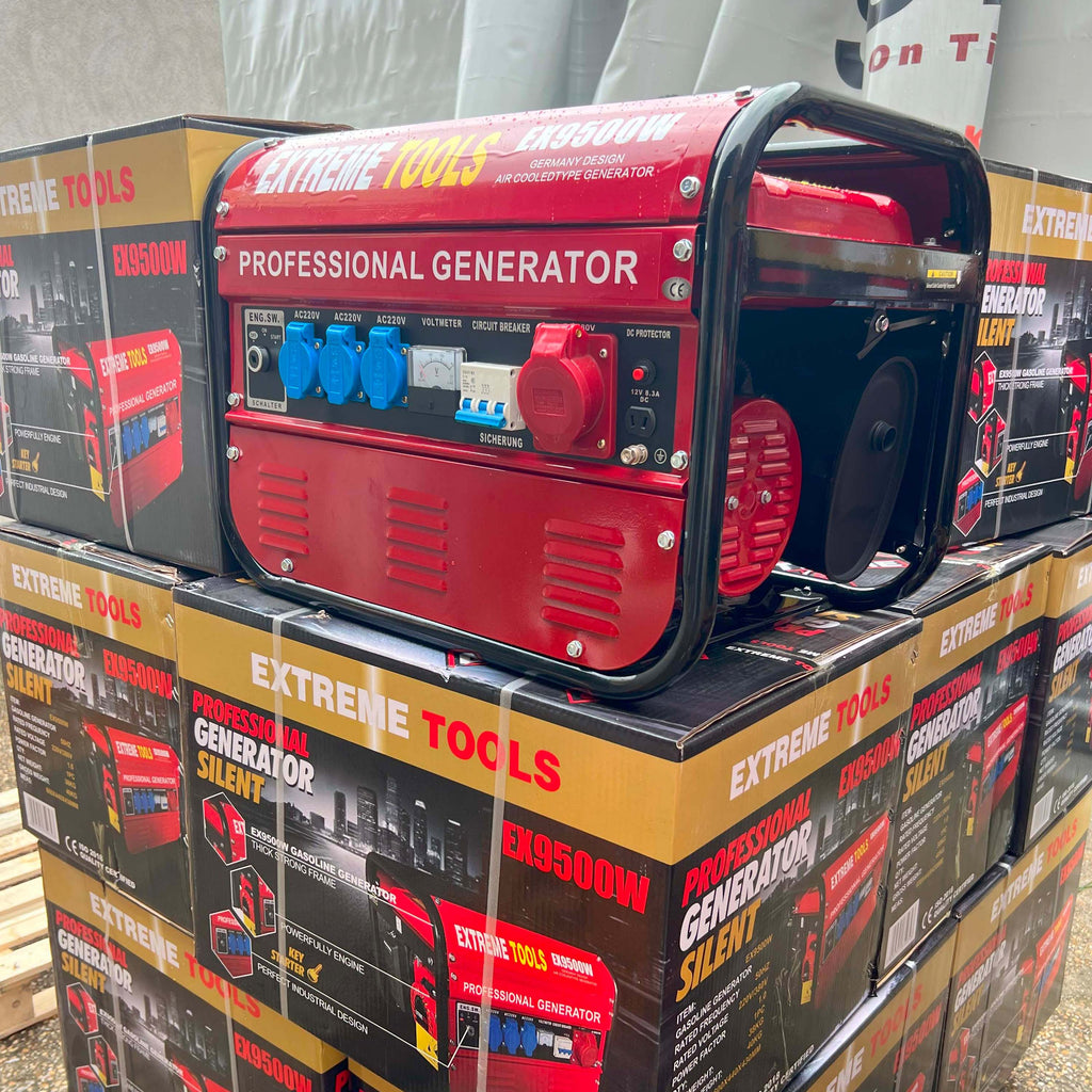 Generador a Gasolina 9500W ExtremeTools Trifásico potencia profesional