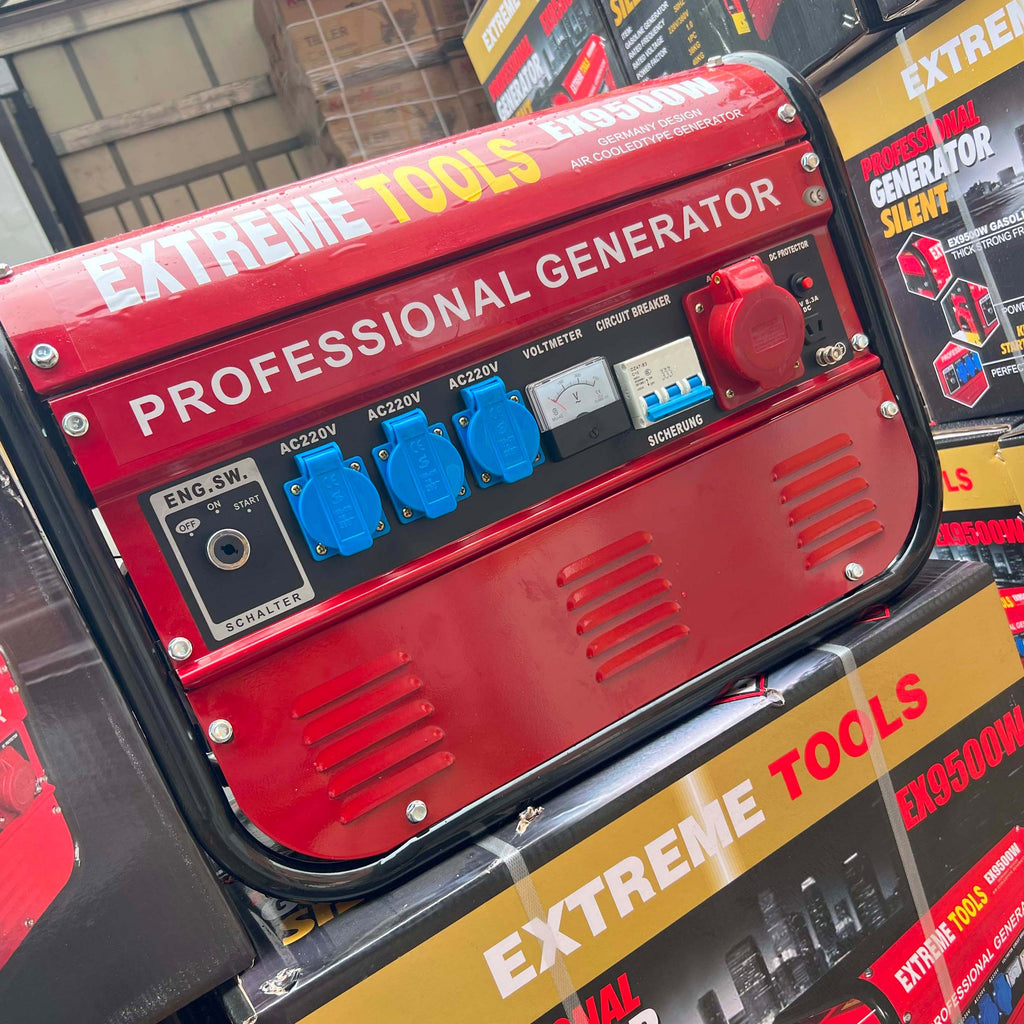 Generador a Gasolina 9500W ExtremeTools Trifásico potencia profesional