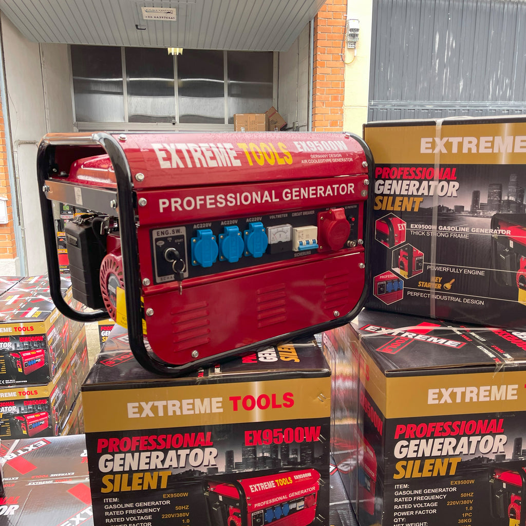 Generador a Gasolina 9500W ExtremeTools Trifásico potencia profesional