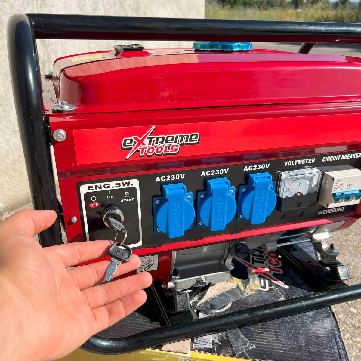 Generador a Gasolina 9500W ExtremeTools Trifásico | Alta Potencia Industrial