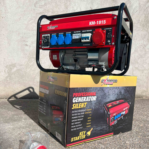 Generador a Gasolina 9500W ExtremeTools Trifásico | Alta Potencia Industrial