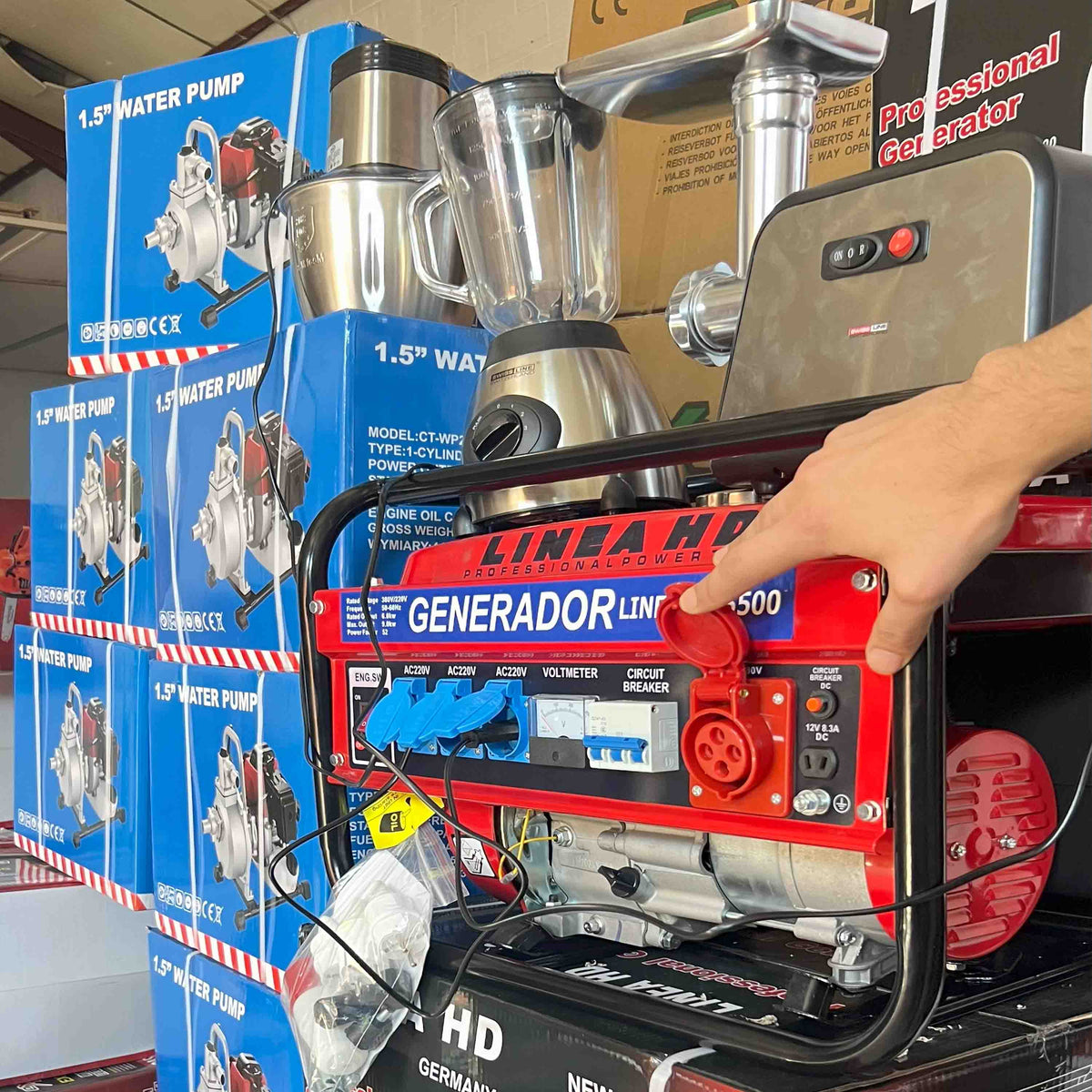 Generador de Gasolina LINEA HD 9500W – Potencia Profesional para Todo Hogar o Negocio