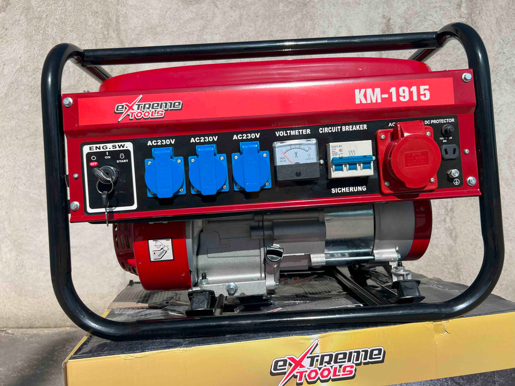 Generador a Gasolina 9500W ExtremeTools Trifásico | Alta Potencia Industrial
