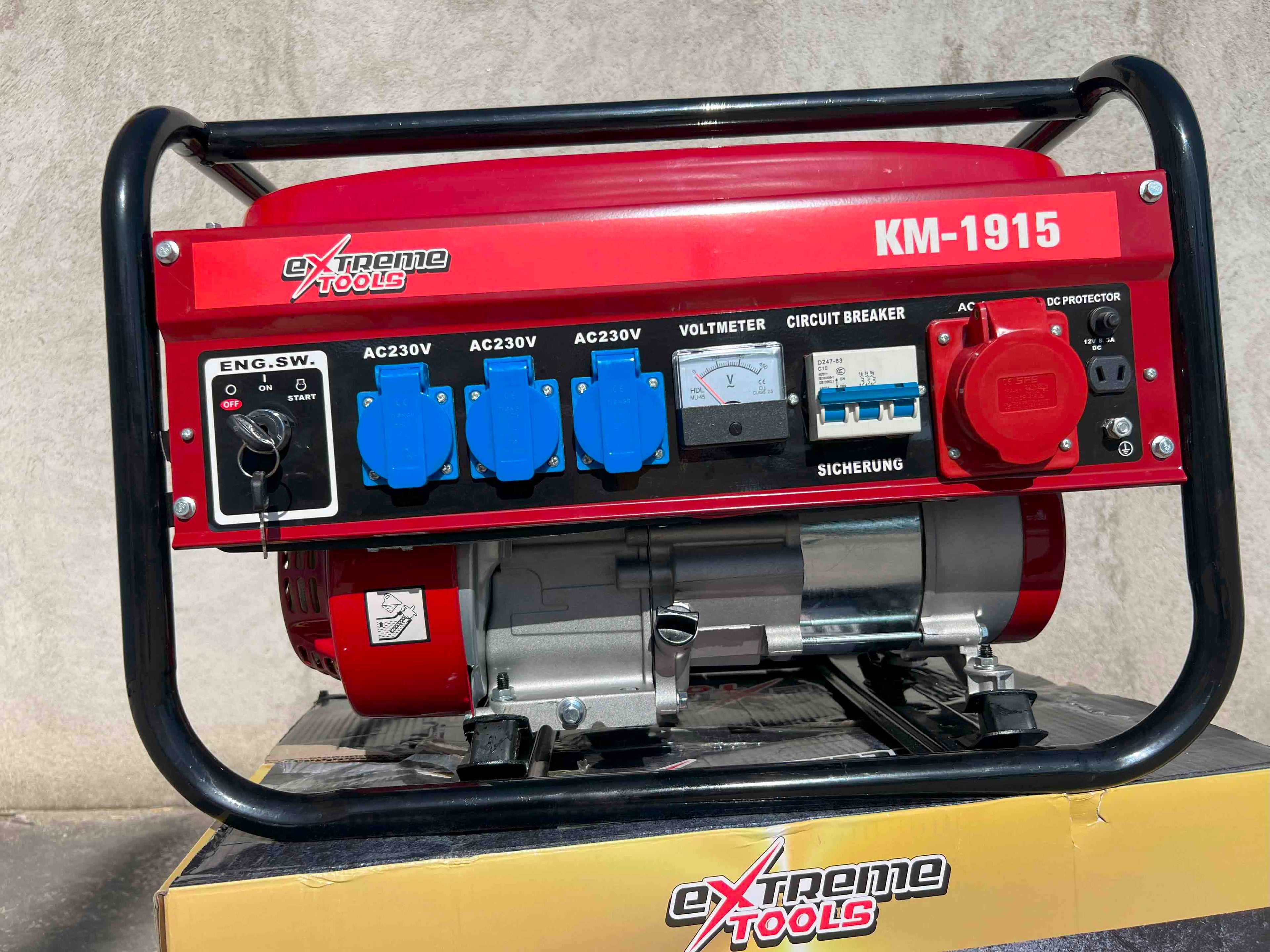 Generador a Gasolina 9500W ExtremeTools Trifásico | Alta Potencia Industrial