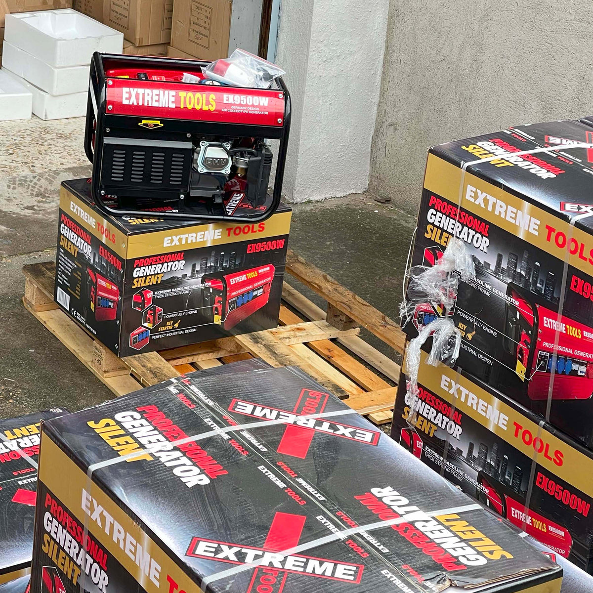 Generador a Gasolina 9500W ExtremeTools Trifásico potencia profesional