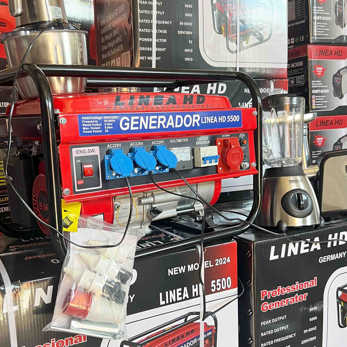 Generador de Gasolina LINEA HD 9500W – Potencia Profesional para Todo Hogar o Negocio
