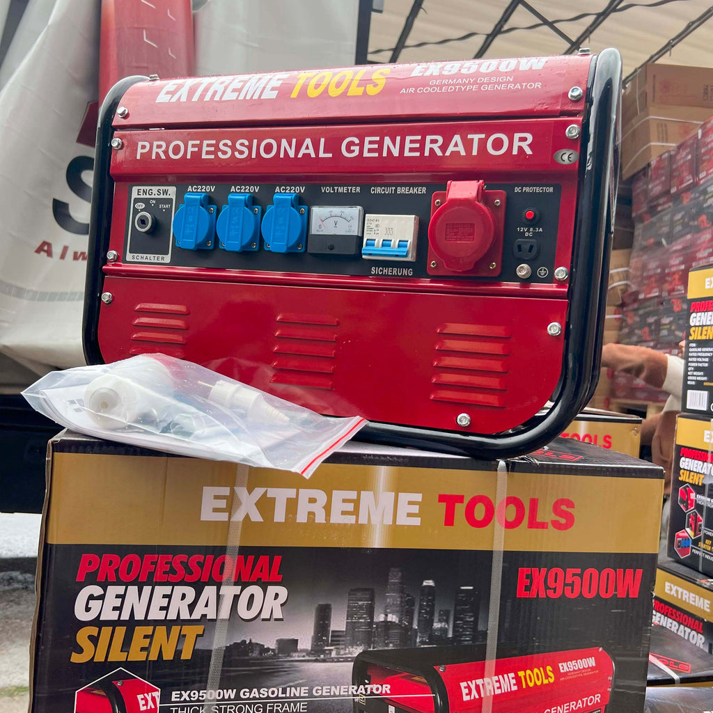 Generador a Gasolina 9500W ExtremeTools Trifásico potencia profesional