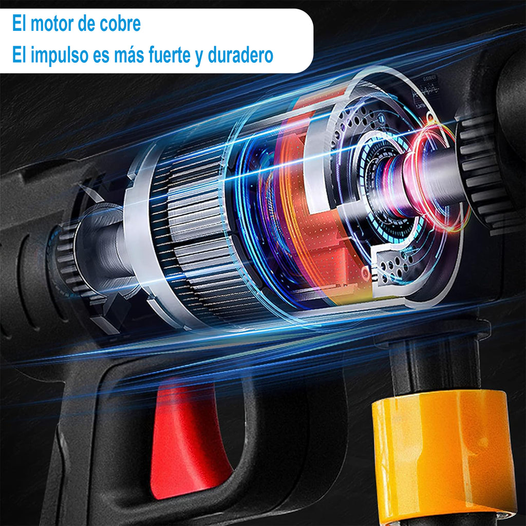 Pistola De Alta Presión 21V,También Compatible Con 48V Y 98V- 430 Psi, Batería 15,000 Mah, Inalámbrica Y Recargable | Calidad Profesional
