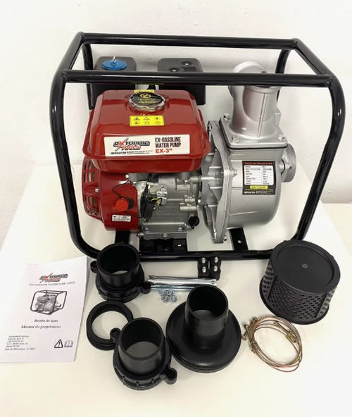 Bomba De Agua A Gasolina  De 3 Pulgadas  6.5Hp 4.8Kw De Potencia Motor De 4 Tiempos | Calidad Profesional