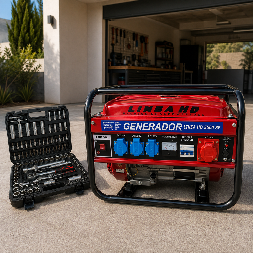 Generador de Gasolina LINEA HD 9500W – Potencia Profesional para Todo Hogar o Negocio