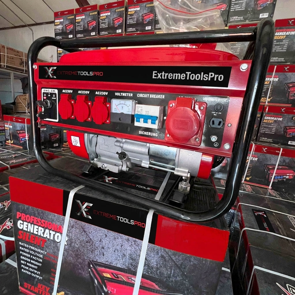 Generador a Gasolina 9500W ExtremeToolsPro Trifásico | Alta Potencia Industrial
