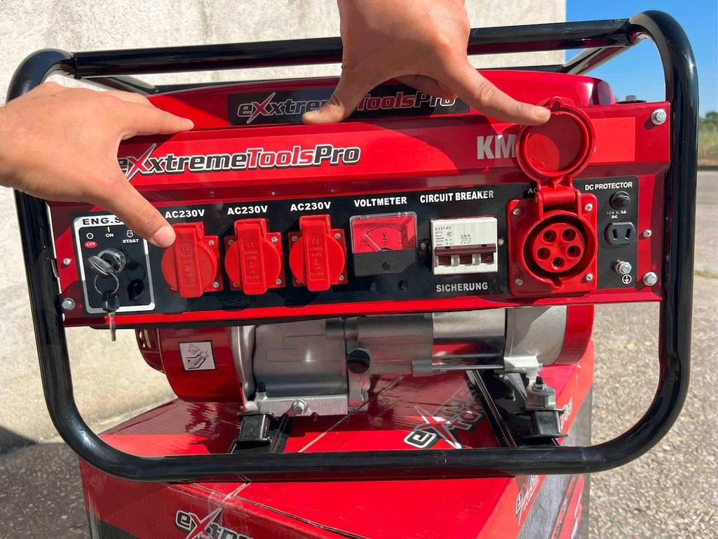 Generador a Gasolina 9500W ExtremeToolsPro Trifásico | Alta Potencia Industrial