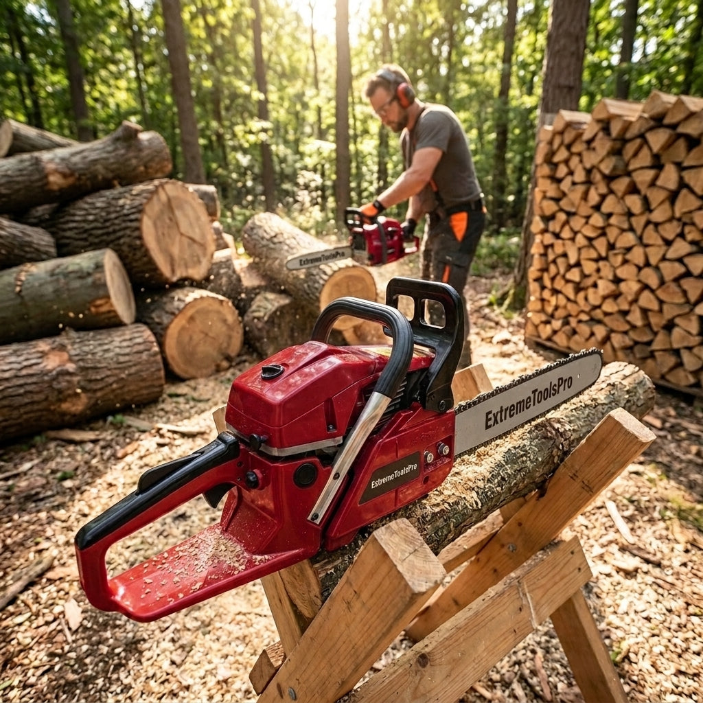 Motosierra A Gasolina ExtremeToolsPro 62Cc | Calidad Profesional