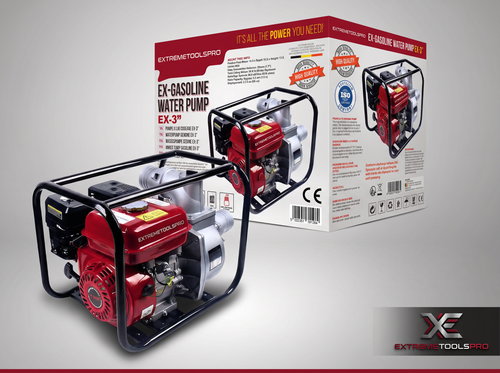 Bomba De Agua A Gasolina  De 3 Pulgadas  6.5Hp 4.8Kw De Potencia Motor De 4 Tiempos | Calidad Profesional