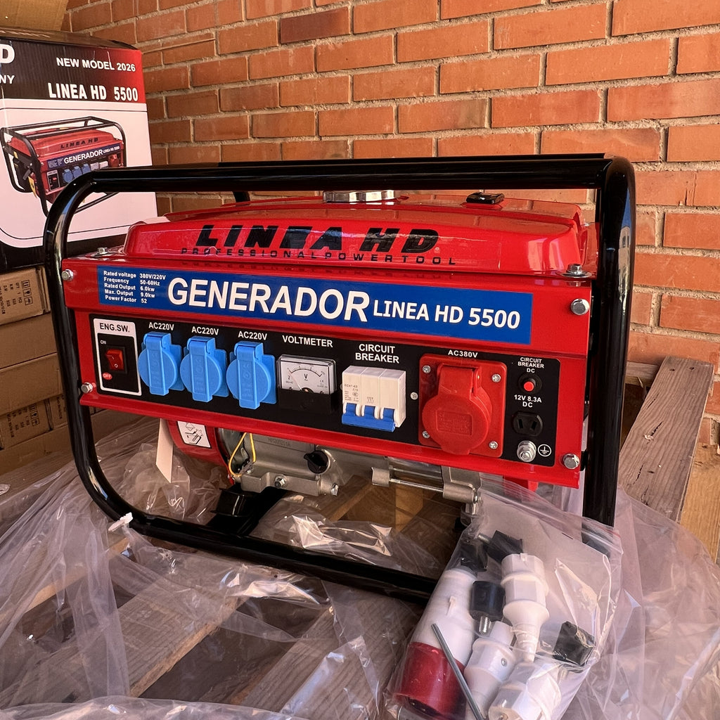 Generador de Gasolina LINEA HD 9500W – Potencia Profesional para Todo Hogar o Negocio
