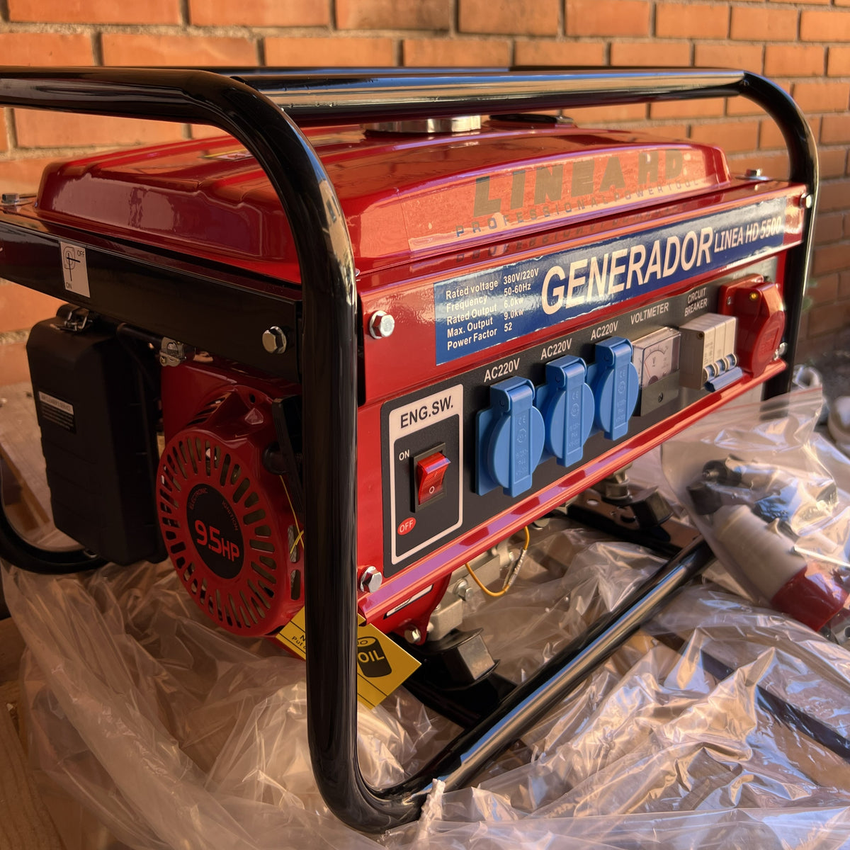 Generador de Gasolina LINEA HD 9500W – Potencia Profesional para Todo Hogar o Negocio
