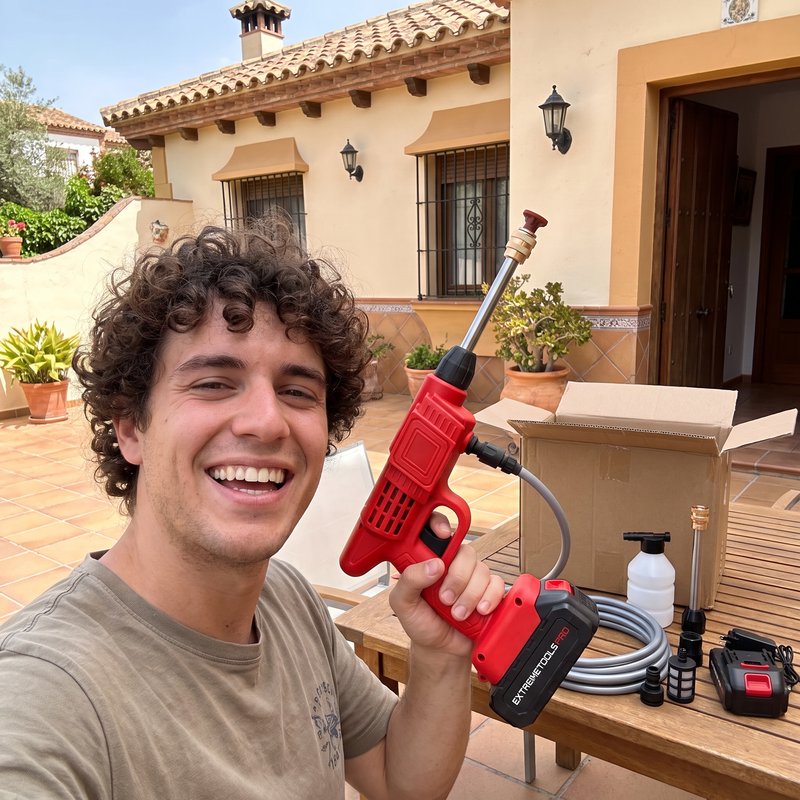 Pistola De Alta Presión 21V,También Compatible Con 48V Y 98V- 430 Psi, Batería 15,000 Mah, Inalámbrica Y Recargable | Calidad Profesional