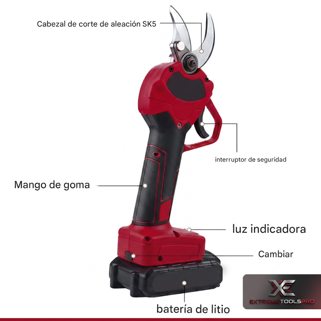 Tijeras De Podar Eléctricas | Podadora Inalámbrica De 35 Mm De Diámetro De Corte