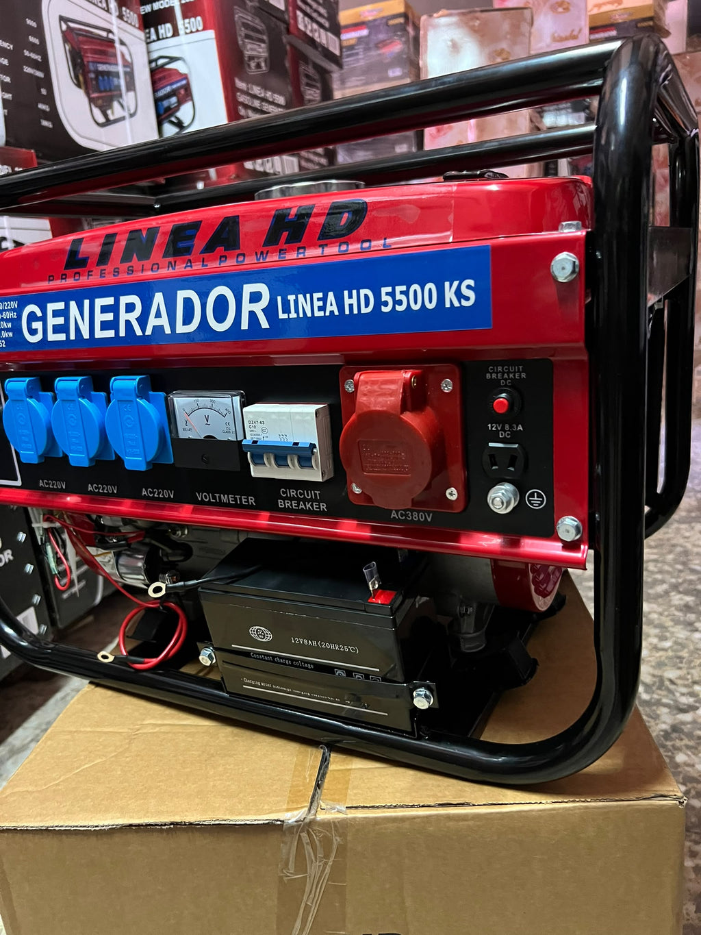 Generador de Gasolina LINEA HD 9500W | Arranque Eléctrico con Llave y Batería