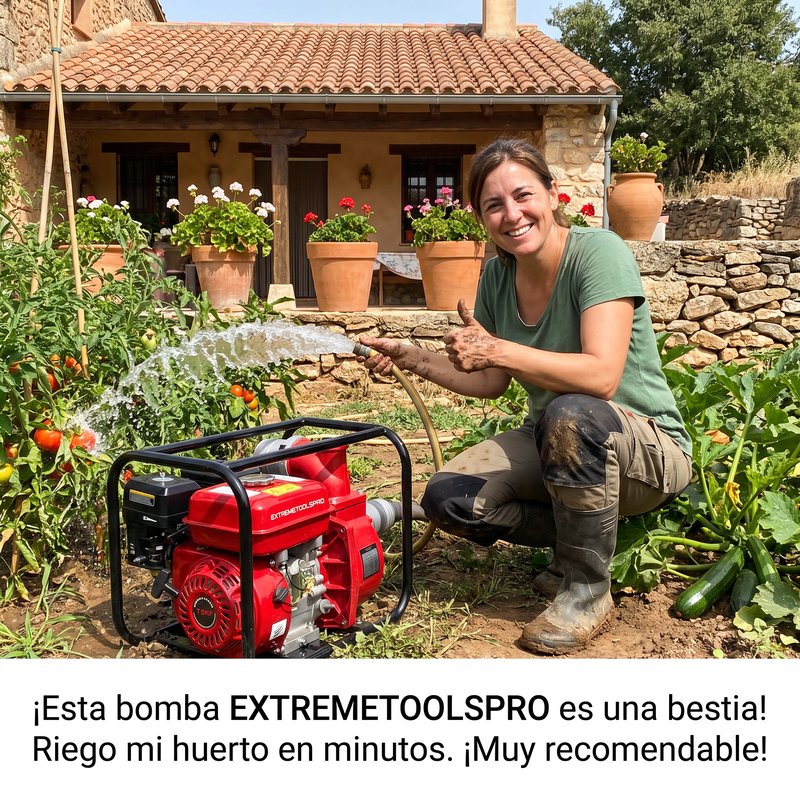 Bomba De Agua A Gasolina  De 3 Pulgadas  6.5Hp 4.8Kw De Potencia Motor De 4 Tiempos | Calidad Profesional