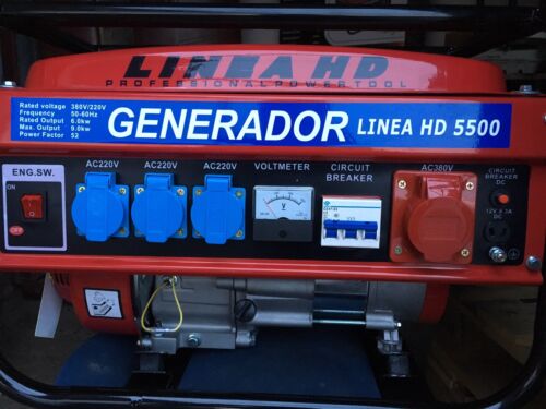 Generador de Gasolina LINEA HD 9500W – Potencia Profesional para Todo Hogar o Negocio