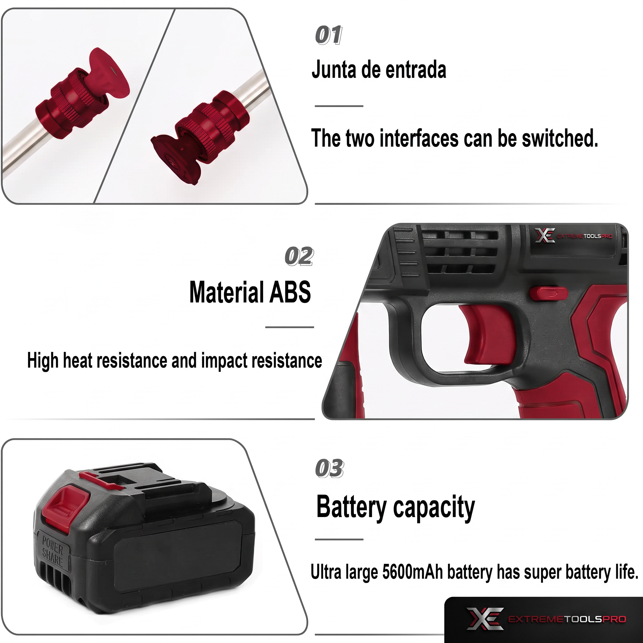 Pistola De Alta Presión 21V,También Compatible Con 48V Y 98V- 430 Psi, Batería 15,000 Mah, Inalámbrica Y Recargable | Calidad Profesional