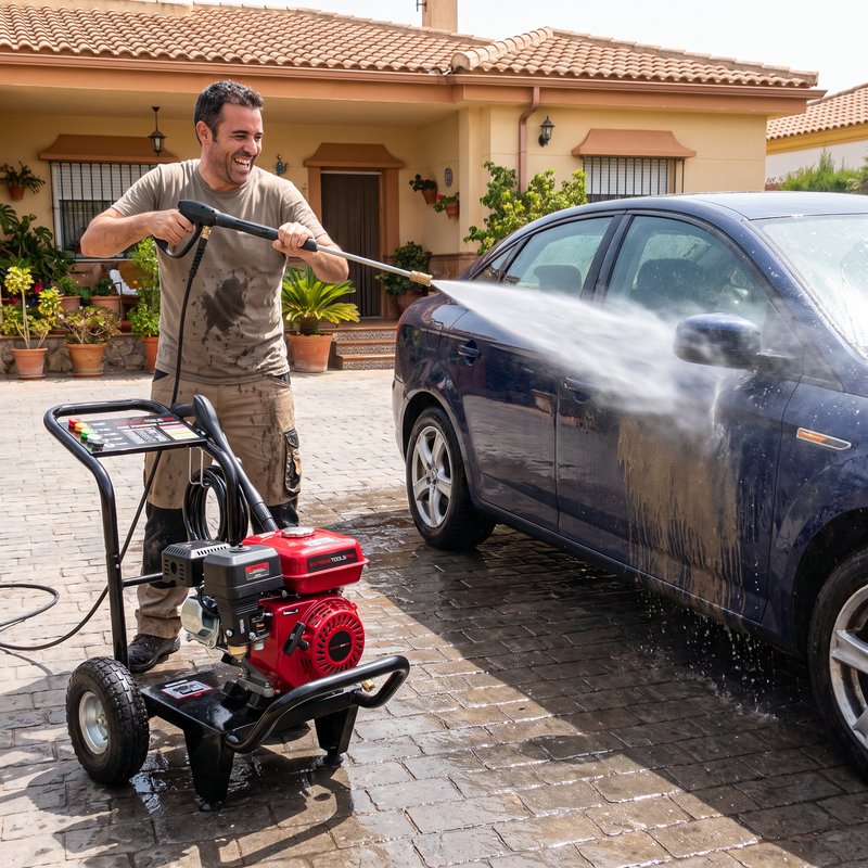 Hidrolimpiadora A Gasolina 3600 Psi / 250 Bares - Motor 4 Tiempo, 5 Boquillas | Calidad Profesional